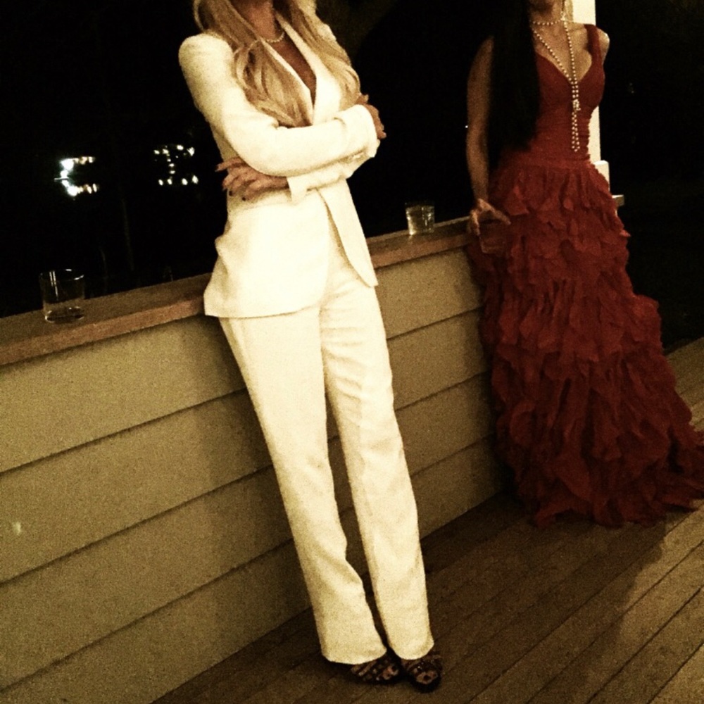 Ralph Lauren Cream - Silk Tuxedo Suit